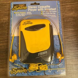 COPY - Vintage Retro Cassette Player with Headset Tozai Sports Model ATC-63